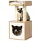 Pawsmark Cat Tree Play House Condo Cube Cave, Platform, Scratcher Post and Ball Toy QI003734 - alternate 1